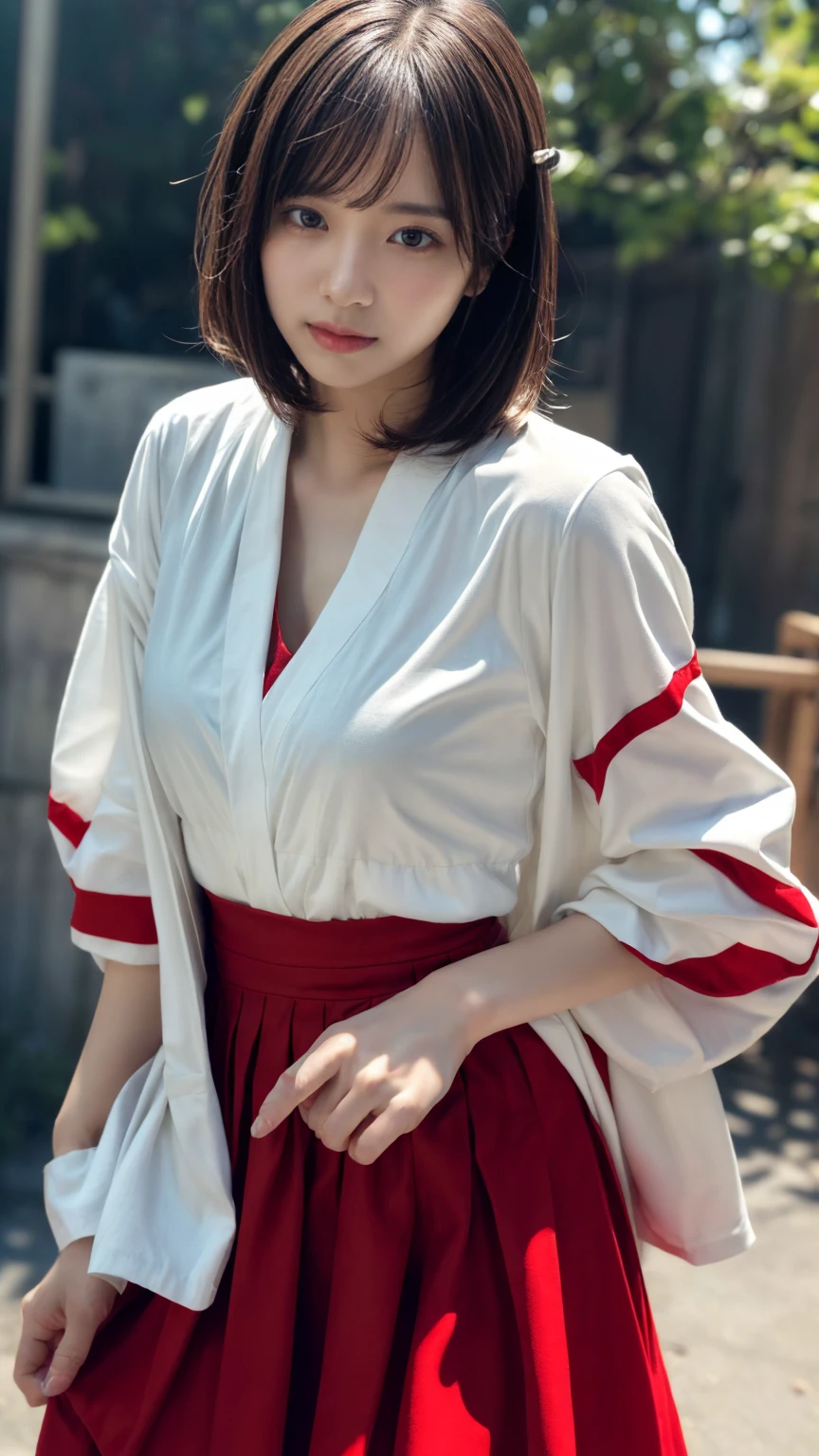 (absurdres:1.3), (highres:1.3), (ultra detailed:1.3),(1girl:1.3), (extremely detailed CG unity 8k wallpaper:1.3), (detailed skin texture, detailed cloth texture, detailed hair texture), (beautiful detailed face, supermodel, pale skin, realistic glistening skin), (RAW photo, best quality), (realistic, photo-realistic:1.4), masterpiece, extremely delicate and beautiful,Amazing, finely detail, extremely detailed CG unity 8k wallpaper, huge filesize, ultra-detailed, highres, absurdres, soft light,rim light, vibrant details, short bob hair, black hair color, Big Natural Color Lip, (perfect body shape), beautiful legs, BREAK (white and red theme:1.4), (fusion of (white kimono tops:1.2) and (red high-waisted maxi length skirt):1.4), (long sleeve:1.3), (kimono-collar:1.2), (red outlines on white kiomno:1.2), (white very short ankle socks:1.2), (Japanese clogs geta:1.2),
crying a little、little smile, Harajuku style、20 year old girl、cute type、lolita、open legs
