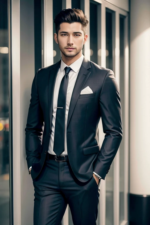 businessman wearing suit in high quality