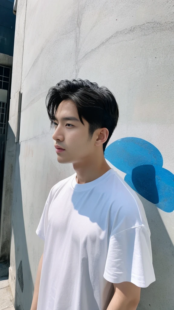 Asian alpha male in white shirt looking at camera, Shin Jinying, Kim Do-young, Paint Ulzzang, Shen Quanrui, korean men, Shin Jin Young&#39;s Aesthetics, faceเกาหลีที่น่ารัก, handsome young man&#39;face, Jaeyong Nam, beautiful eyes、Kim Taejoon, Hyungtae, Inspiration from Jong Suk Lee, Avatar, Korean artist, Jung Jae Hyo 
