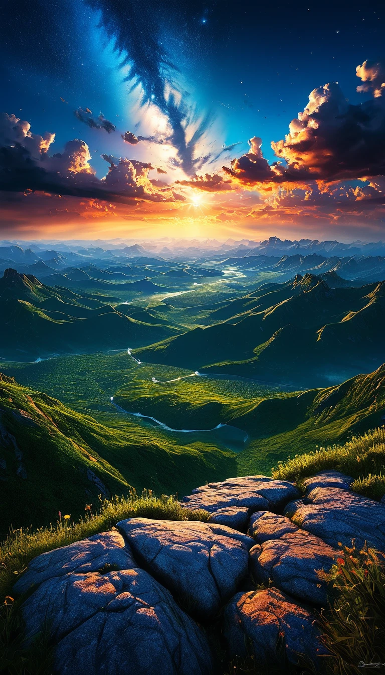 summer sky,photorrealistic,highly realistic,extremely details,stunningly lifelike,high contrast realism,high saturation realism,swirly vibrant colors,dramatic lighting,captivating landscape,compelling narrative,atmospheric scene,mesmerizing visuals,details Intricate,strong emotions,beleza celestial,dream world