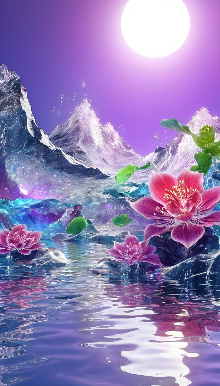 The rainbow-colored sea、Feel the summer、Highest quality, Super Fine, 16K, Incredibly absurd, Very detailed, delicate and dynamic, Multiple Translucency, Rainbow Magic Circle, ,, Prism special effects, mirror, illumination, Swirling dark aura, And beyond the universe,masterpiece．16K, Ultra-high resolution, Ultra-high resolution, to be born,wonderful ,future、Iridescent、The world 30 years from now。