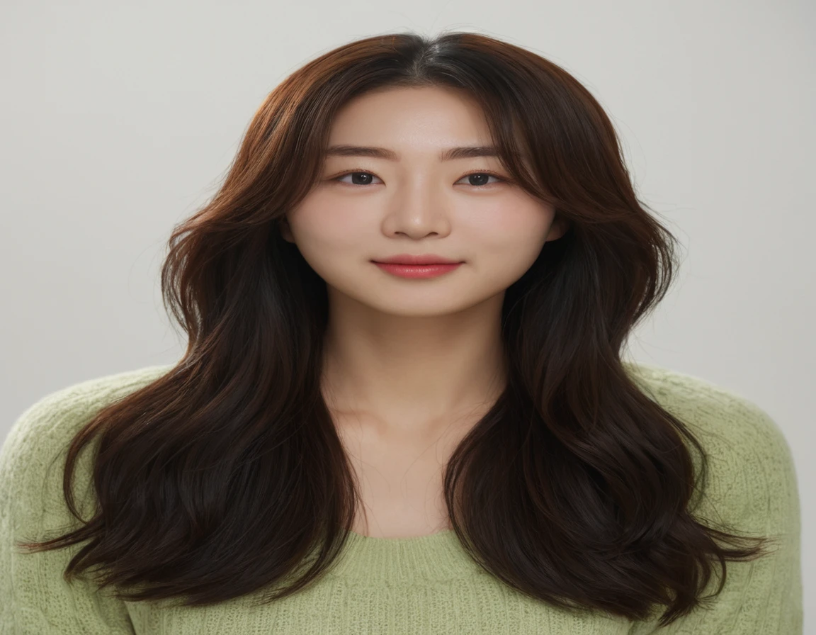 Best Quality, 8k, Masterpiece, (Portrait: 1.3), (photo realistic:1.4), (hyper realistic:1.4), Sharp Focus, looking at viewer, (smoother lighting:1.1), (increase cinematic lighting quality:0.9), realistic lighting, backlighting, light on face, ray trace, (brightening light:1.2), (Increase quality:1.4), sharp detail, (best quality real texture skin:1.4), finely detailed eyes, black_eyes, finely detailed face, 25 year old Korean woman