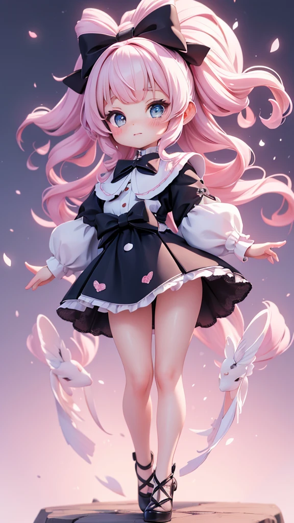 ((petite bishojo, little 2girls)), ((cute  face)), ((cute puffy eyes)), ((masterpiece)), ((best quality)), ((ultra detailed)), ((exquisite)), ((8k)), ((crisp)), ((depth)), ((beautiful and aesthetic)), (super detailed skin), ((high standard)), ((highres)), ((perfect anatomy)), (full body), (blush), (lipstick), (sweet little jk), (bow in hair), (kawaii pose), (perfect fingers), (white, blue, black)