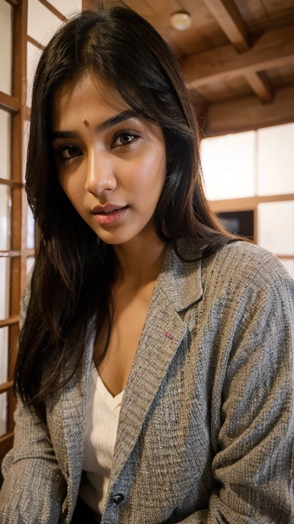 25 year old girl, Indian girl, beautiful eye, white skin, pink lip medium breast