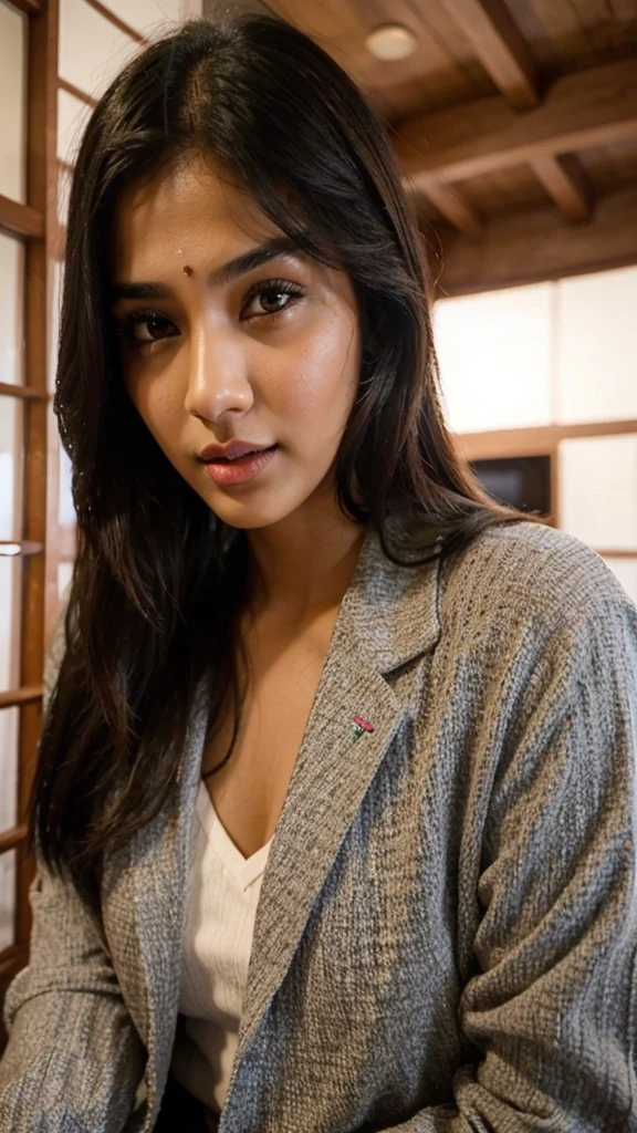 25 year old girl, Indian girl, beautiful eye, white skin, pink lip medium breast