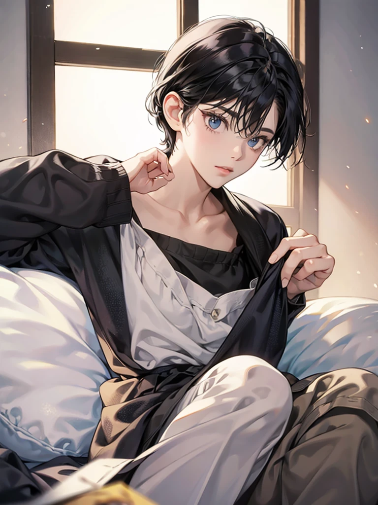  black hair