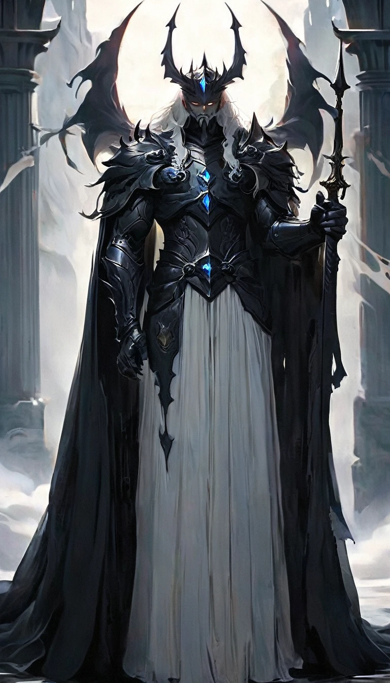 Hades, man, Somber expression
Beard
Helmet
Crown
Dark robe
Heavy boots
Ancient armor
Pale skin
Shadowy presence
Deep-set eyes