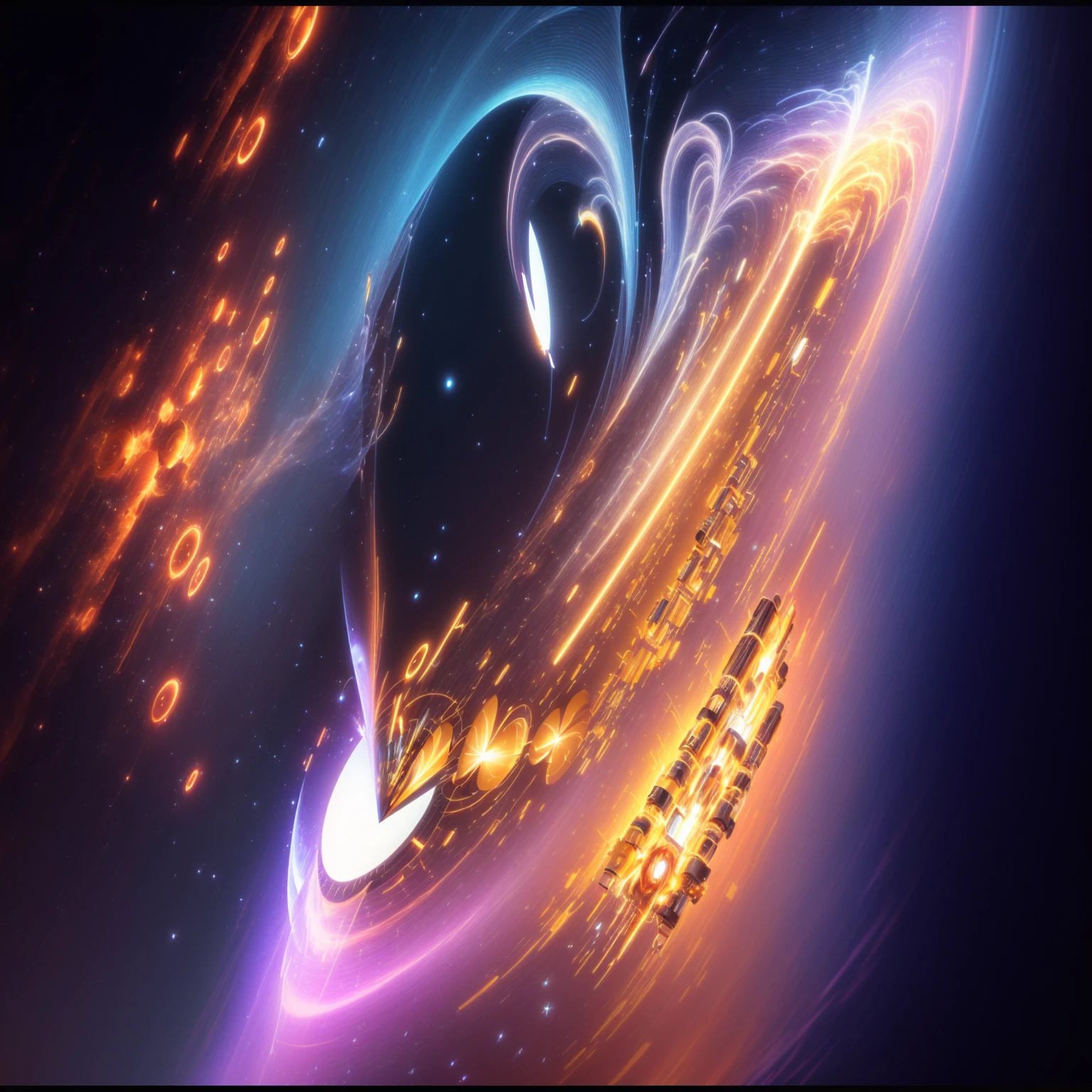 Cartoon characters in space，Surrounded by rings of fire and smoke, 8k stunning artwork, style hybrid mix of beeping sounds, beeping sounds artwork, greg beeping sounds, beeping sounds!!, 8k render”, beeping sounds style, beeping sounds masterpiece, beeping sounds art, Hyper-realism 8k, beeping sounds |, 3 d render beeping sounds