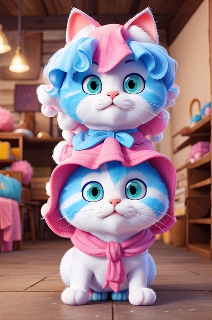 cotton candy cat 