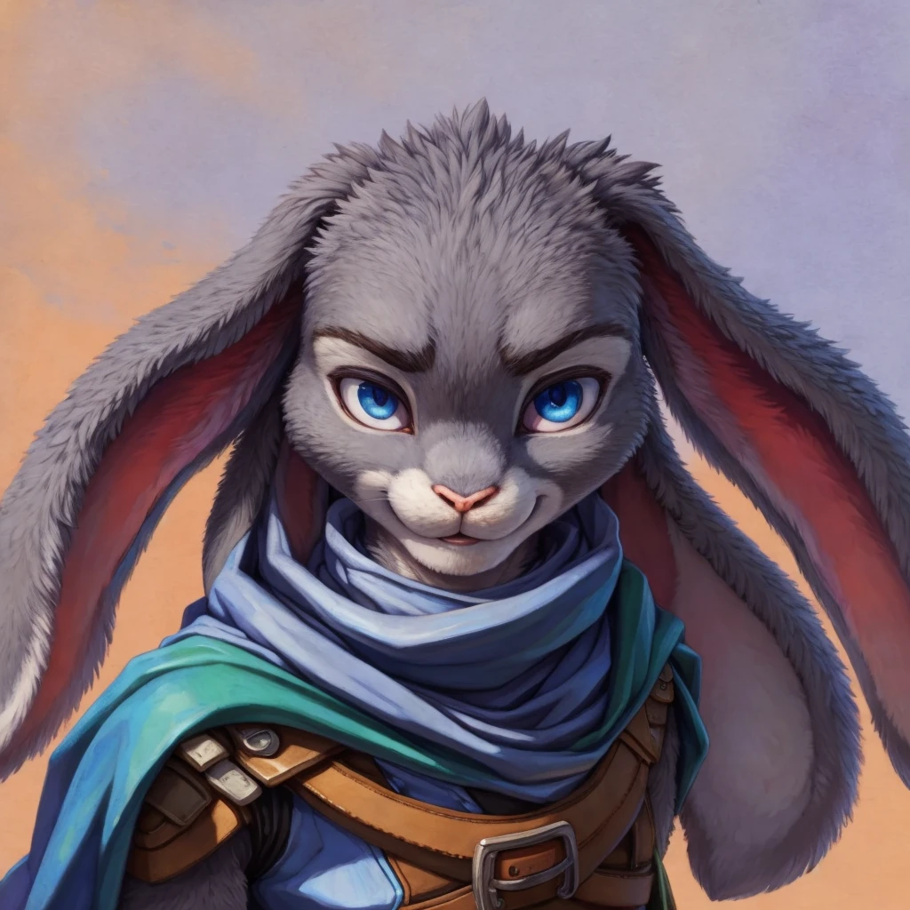 (masterpiece), (best quality),Woman ((anthro)) , (rabbit girl),1girl,solo,(sharp focus),((look at viewer)),young girl, (rogue outfit), perfect eyes,eyeshadow, dr comet,pochincoff,Pixelsketcher, (mayosplash), (wamudrawasterpiece),cutesexyrobutts, hioshiru,kingbang,ltfoxvixen,shiny skin, (detailed gray fur:1.3),old school fantasy art,((simple background:1.0)),smile,((lop-eared rabbit)),judyhopps