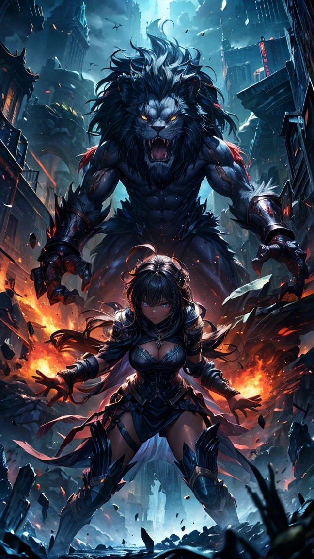 Special Effects　wack　One Woman　dark heroine　Lion Monster　very strong