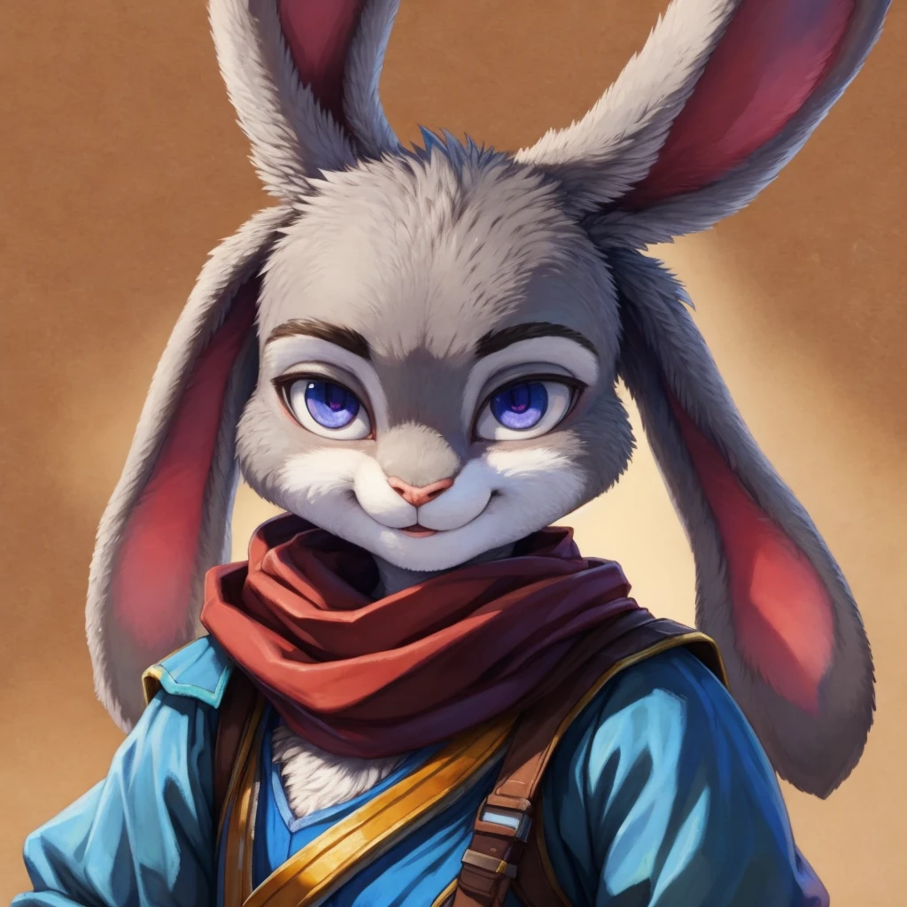 (masterpiece), (best quality),Woman ((anthro)) , (rabbit girl),1girl,solo,(sharp focus),((look at viewer)),young girl, (rogue outfit), perfect eyes,eyeshadow, dr comet,pochincoff,Pixelsketcher, (mayosplash), (wamudrawasterpiece),cutesexyrobutts, hioshiru,kingbang,ltfoxvixen,shiny skin, (detailed gray fur:1.3),old school fantasy art,((simple background:1.0)),smile,((lop-eared rabbit)),judyhopps