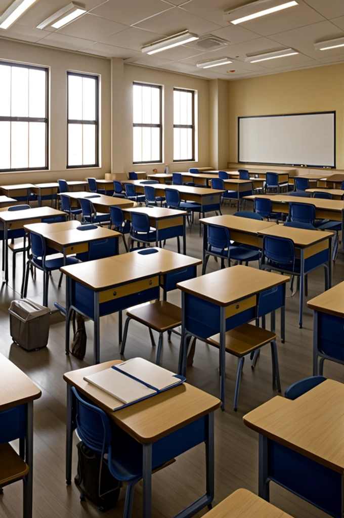 Classroom with students from different origins