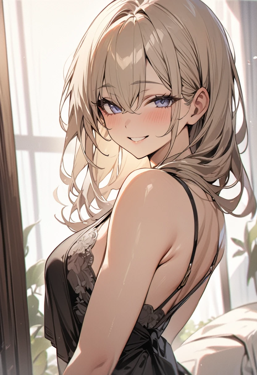 (masterpiece), (Very High Resolution), (Very high quality), One girl,Upper Body,smile,I&#39;m laughing so hard my eyes are closing,A big smile,Black Hair,long,Shiny Hair,Surrounded by flowers,Flower side