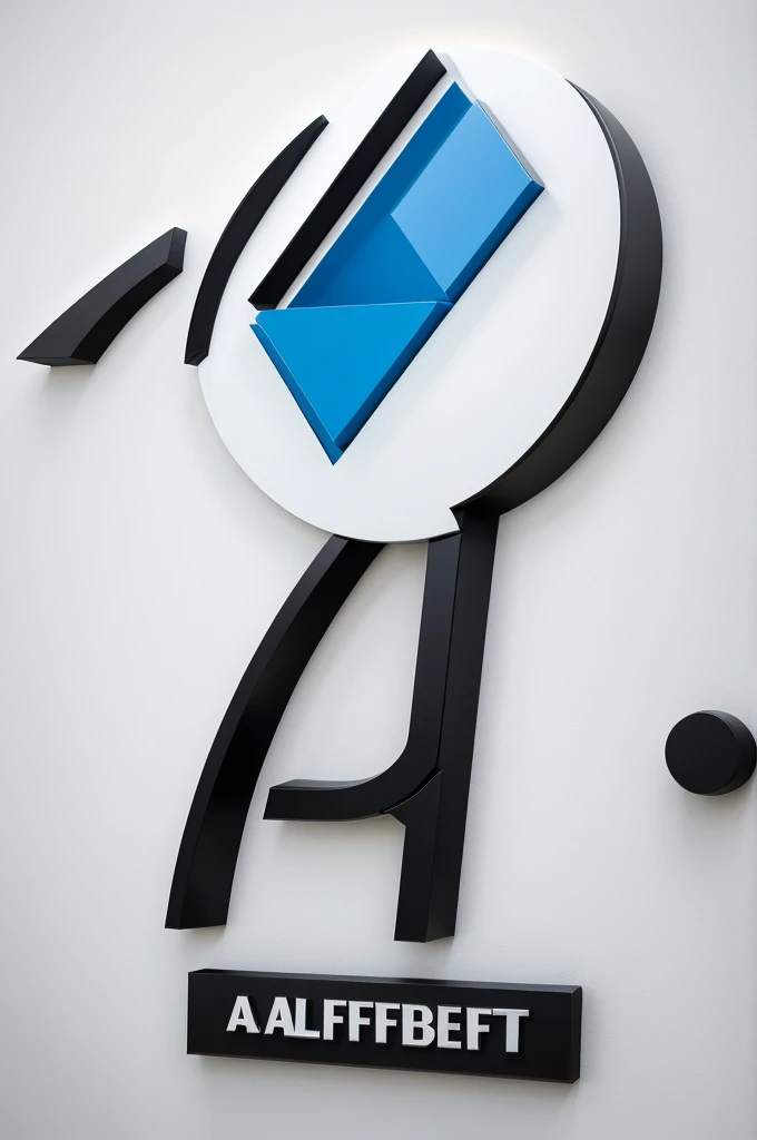 A 3d Logo of alfabet A&J