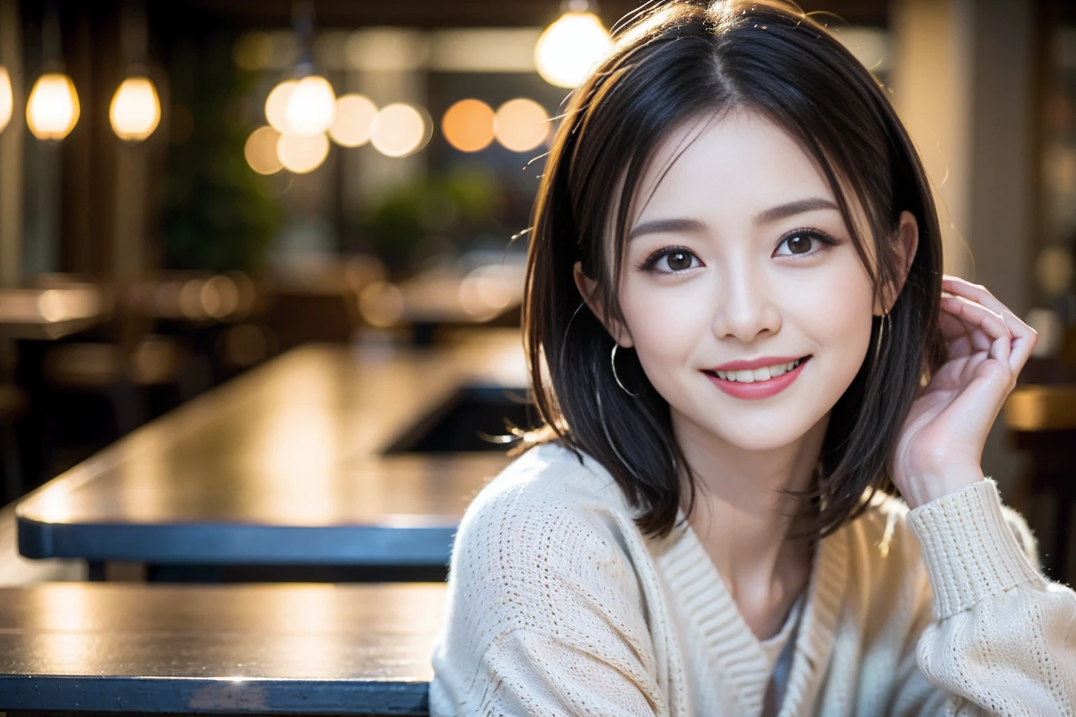 ((Highest quality、8k、masterpiece:1.3))、Shortcuts、cute、slimカップル、modelカップル、actress男優、(Realistic, Intricate details:1.2), full-course dinner、Wine Party、Amazing view of the sunset sky and clouds、A bright smile、short hair,Bright Face、45 years old), 42 years old, red wine 、Appetizers、Italian food、Wine bottle、Champagne、sparkling wine、Two beauties、Brown Hair、Shortcuts、Long sleeve shirt、dress、Beautiful woman 1, (slimな顔), (The body is slim), (Brown Hair), (Shortcuts), cheeks turn a little red,Attractive beauty、restaurant, In a prominent place (From the waist up) Nova Frog Style, actress, model, Upper Body, White wine, slim, wine glass, 中央に置かれたwine glass, smile, (smile: 1.15), Beautiful fine grain, Depth f/2,saturation, High Contrast, Strong light and shadow,Moist Body:1.5、3D texture、Delicate eyes、Brown Hair、The hair is very shiny、