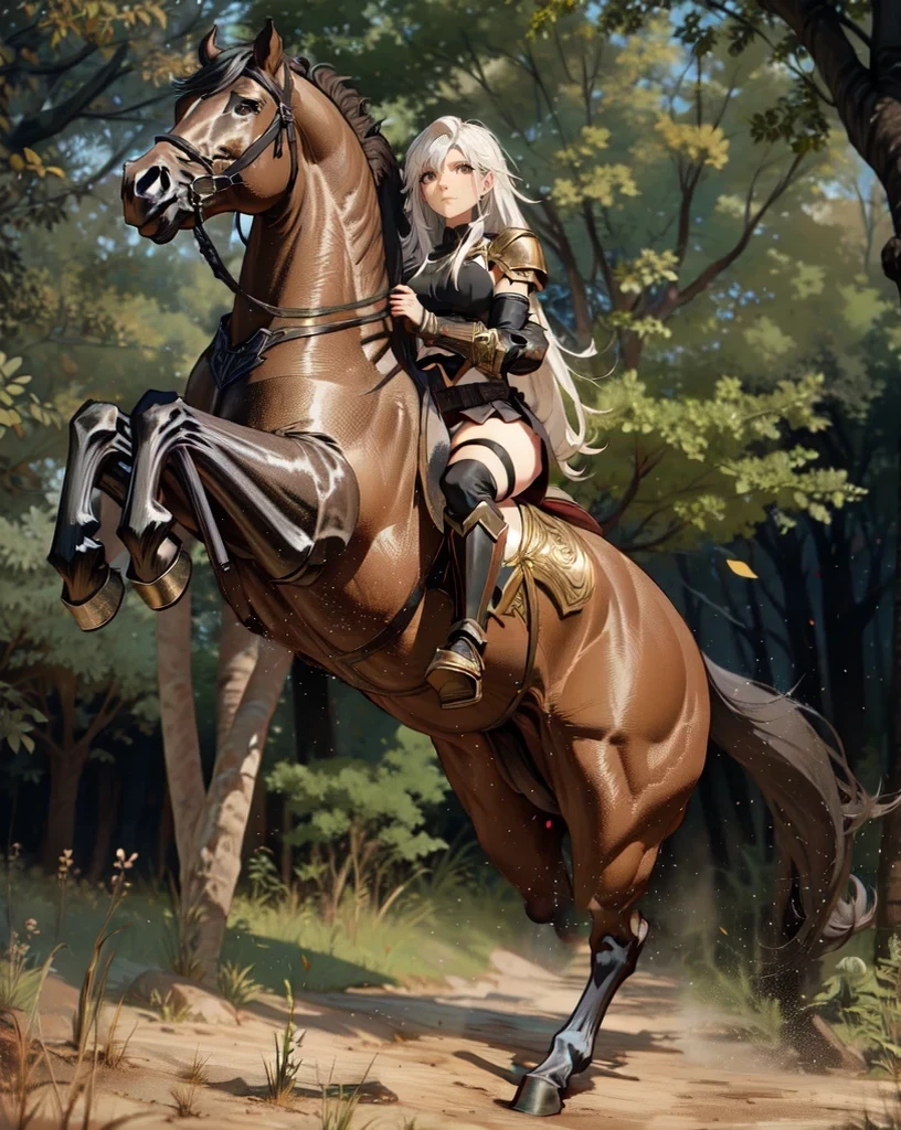 ((best quality)), ((anime masterpiece)), (high detailed), 8k, cinematic lighting, realistic, HDR, vivid color, horse