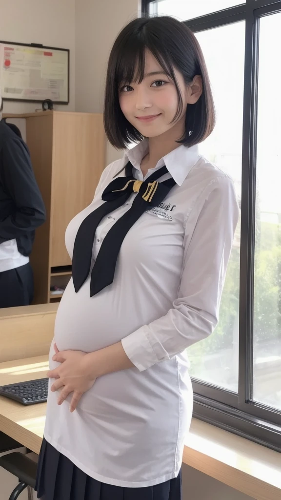 evening,classroom,Black Haired Man And Blonde Woman,Male and female students,sex交,, ,Flat Chest,uniform,Japanese,中sex的な男,Cute guy,Pregnant female student,sex,uniformを着た男女,Light coming through the window,Embarrassing、Smiling face,,Baby Face,round face,Japanese,Bob's Schoolboy,A female student with a boyish cut,no one,Space for two,Two people looking at each other