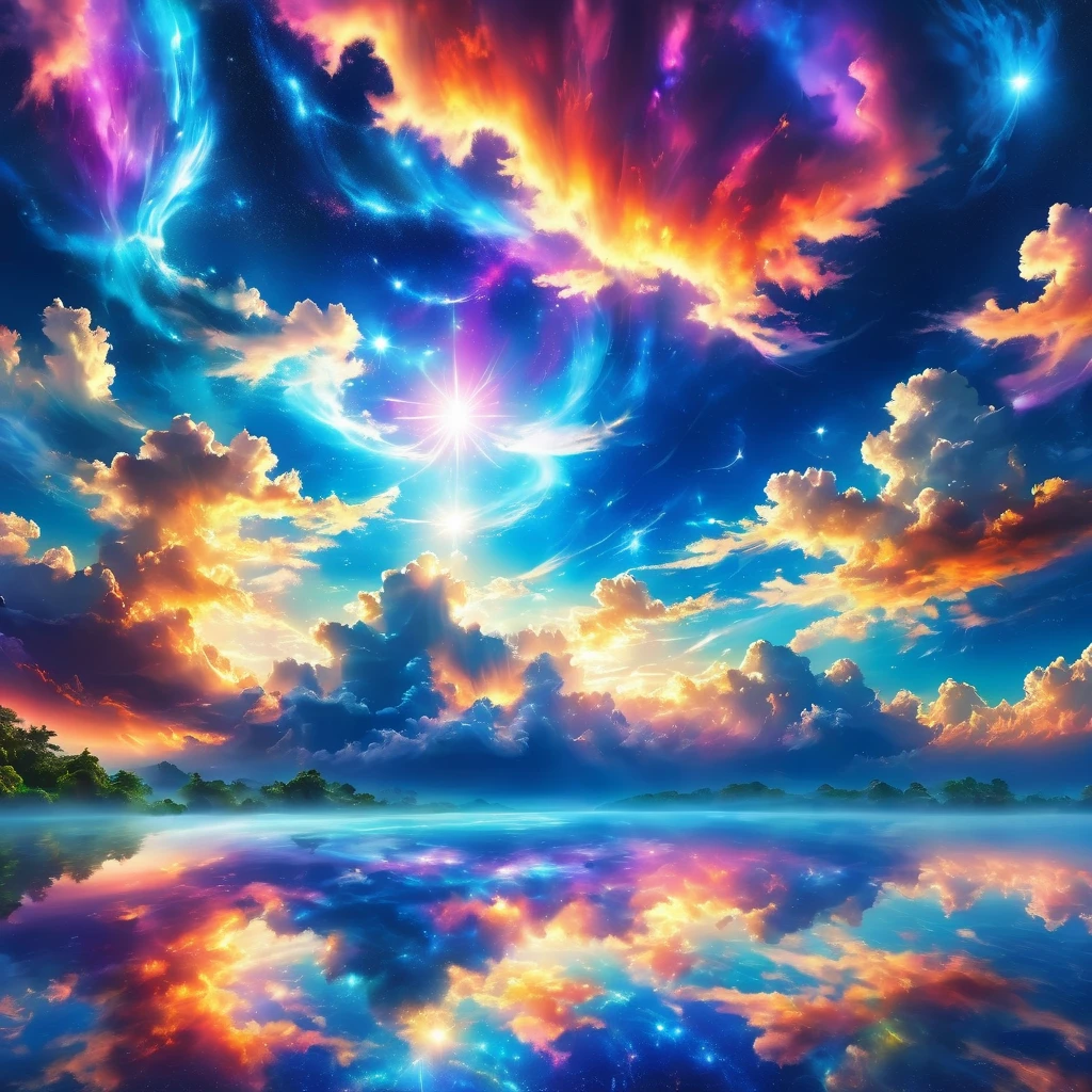 (masterpiece, best quality:1.2), magical sky