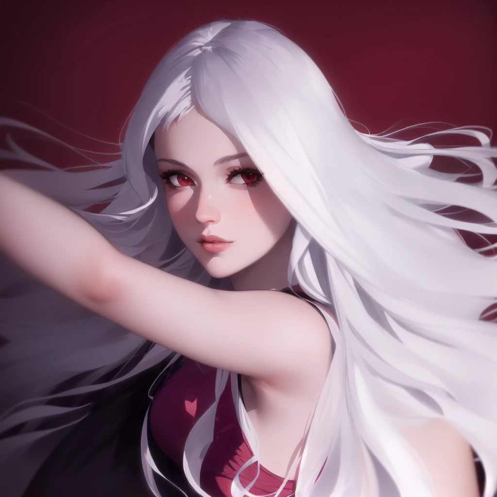 a beautiful woman with long flowing white hair, hyper detailed portrait of tifa lockhart, detailed white haired girl, fine art portrait of a girl with long white hair, extremely detailed white hair, white hair floating in the air, detailed white hair model, art nouveau style, detailed white hair, flowing white hair, white hair