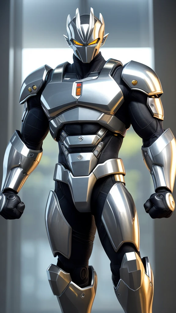NVIDIA GeForce RTX 3090, (masterpiece), (ultra realistic), (octane render|midjourney|stable diffusion), (very detailed/perfect shapes/perfect lines), intricate details, Inspired by Dragon Ball Art and Hajime Sorayama Art Cyborg Male Mechanical, perfect man athletic/strong, perfect body defined thick thighs cybernetic body parts, Cyborg Mechanical Man, polished steel military equipment, metallic and iridescent reflex over distinctive colors from DragonBall Z Goku that would fit a full-sleeve arm, mystical ambient, surrounded by gym equipment such as dumbbells, treadmills, and weight bars.