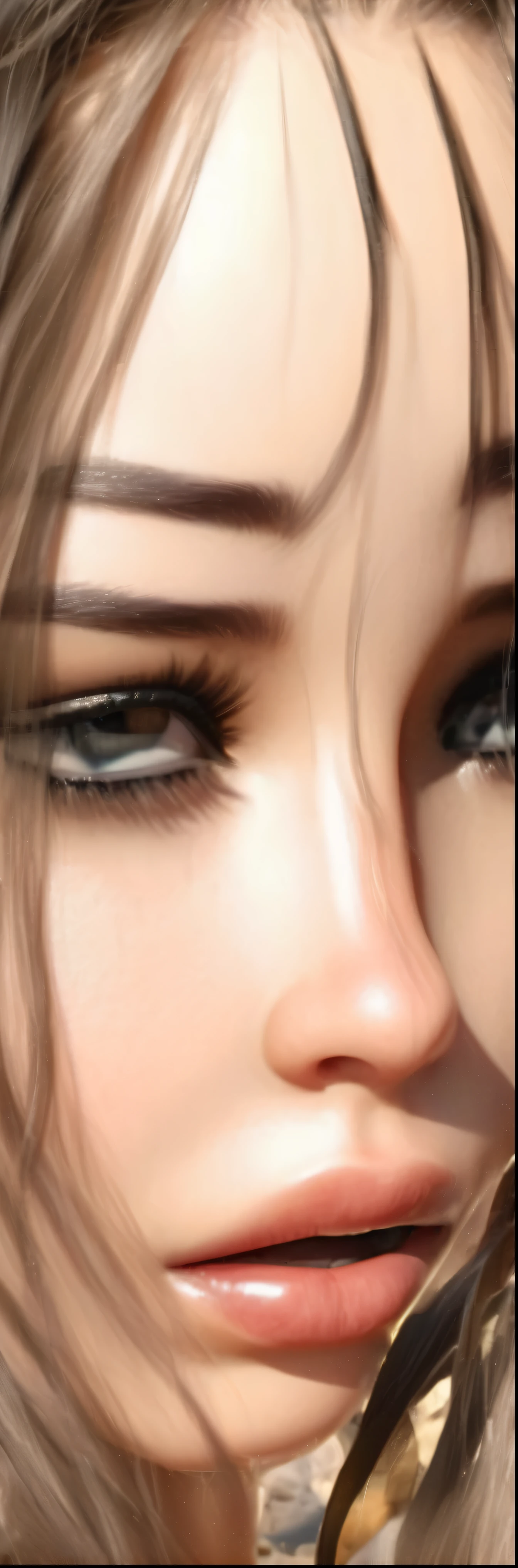 a desert princess, 1girl, beautiful detailed eyes, beautiful detailed lips, extremely detailed face and skin, long flowing hair, elegant desert robes, ornate jewelry, serene expression, cinematic lighting, dramatic desert landscape, golden hour lighting, photorealistic, 8k, high quality, intricate details, hyper realistic