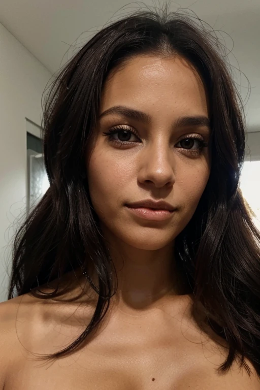 black cheveux, 1 femme , Beau visage, brown eyes ,Long_cheveux, realistic , 30 years old
