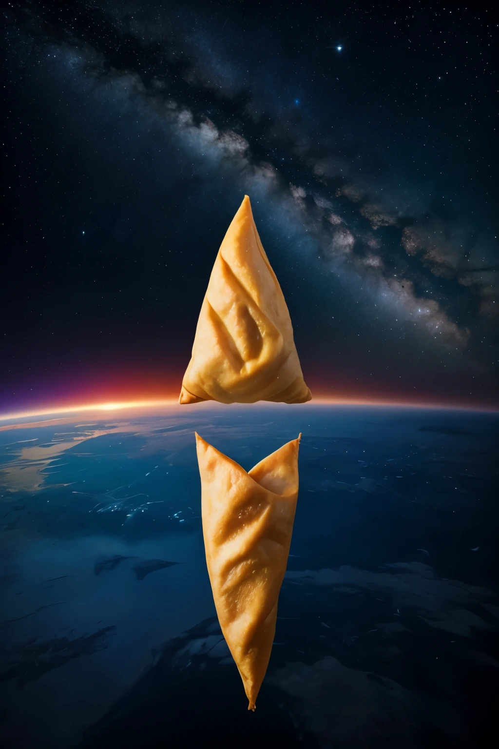 Give me a samosa image big than universe