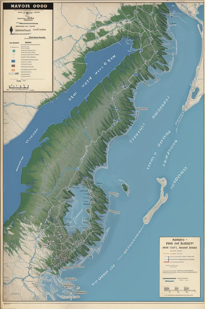 Map of rivers affected in the 1941 flood