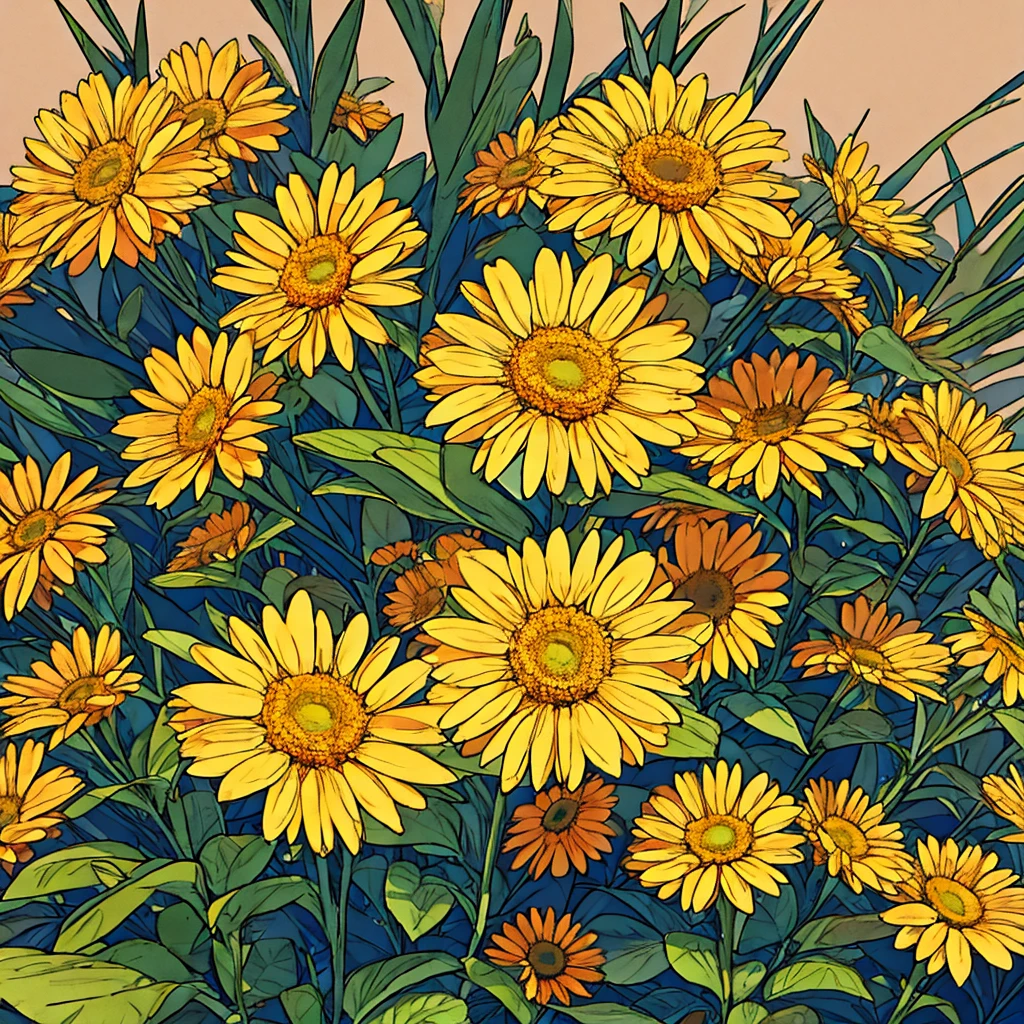 Yellow plain background Flowers Summer Women