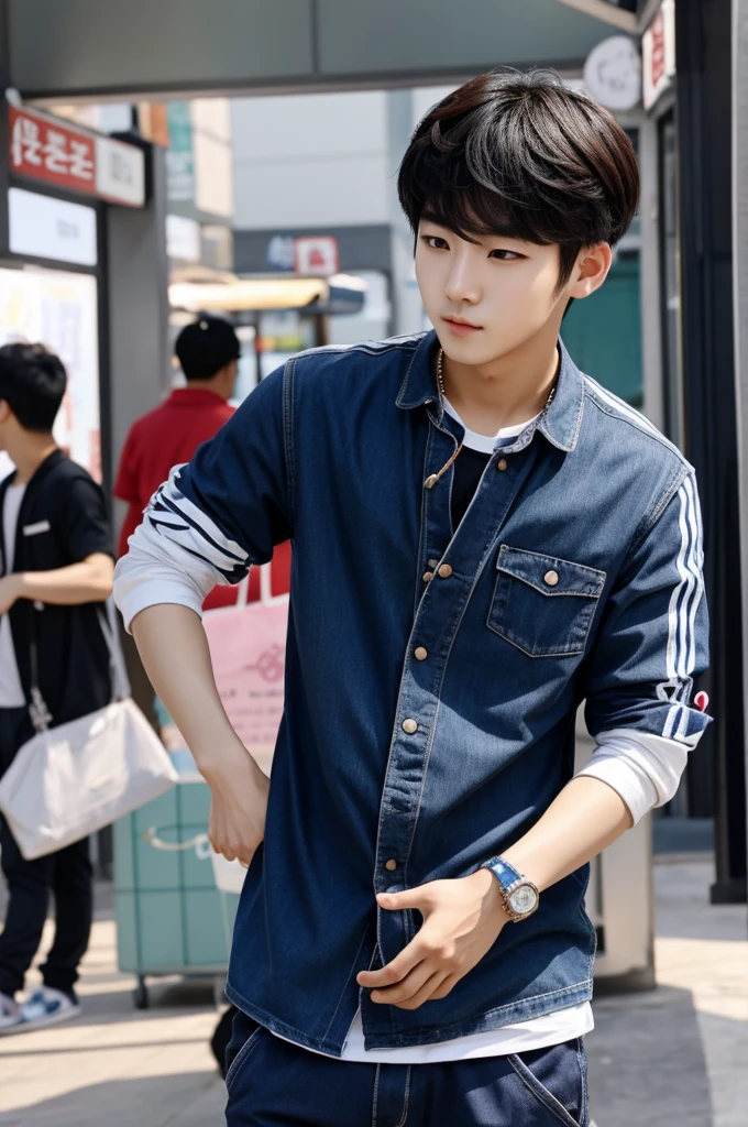 Korean Boy Looks Like an Idol 