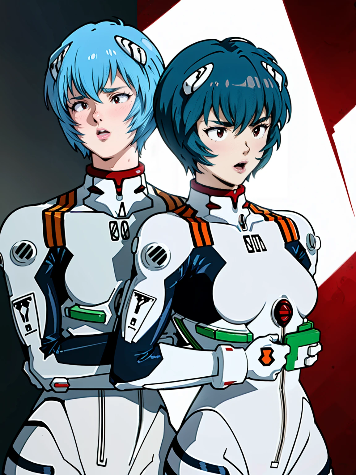 ((Highest quality, 8k wallpaper)),(masterpiece, Highest quality),Very detailed,High resolution,(Official Art:1.3),(((Anime screenshots,Black outline))),One girl,alone, Break mer1,(Rei Ayanami {Neon Genesis Evangelion,}1.2),masterpiece, best quality, outdoor, 1girl, Solo,red eyes,short hair,blue hair, (White plug suit:1.4), skin tight,(((she is brutally knocked on the face:1.3))), (((men punching her cheek:1.2))), (((knocked in the face))), (((assaulted))), pain, (((her cheek is deformed by the violent impact:1.3))), (her chin is deformed by the impact),(((strangled woman view:1.17))), (scratch on face or breast),(Are Are crying, Weak and tired eyes, tears: 1.2),( Bruises or blood on the face or body, Blood flowing from the head and face, Bodily injury or injury, Wounds and cuts, Bleeding lips: 1.2),(((chun-li was the torture death match victim))),shibari arms,bondage,(arms behind back:1.29),Sweaty body, Anatomically correct, Severe injuries to face and body,