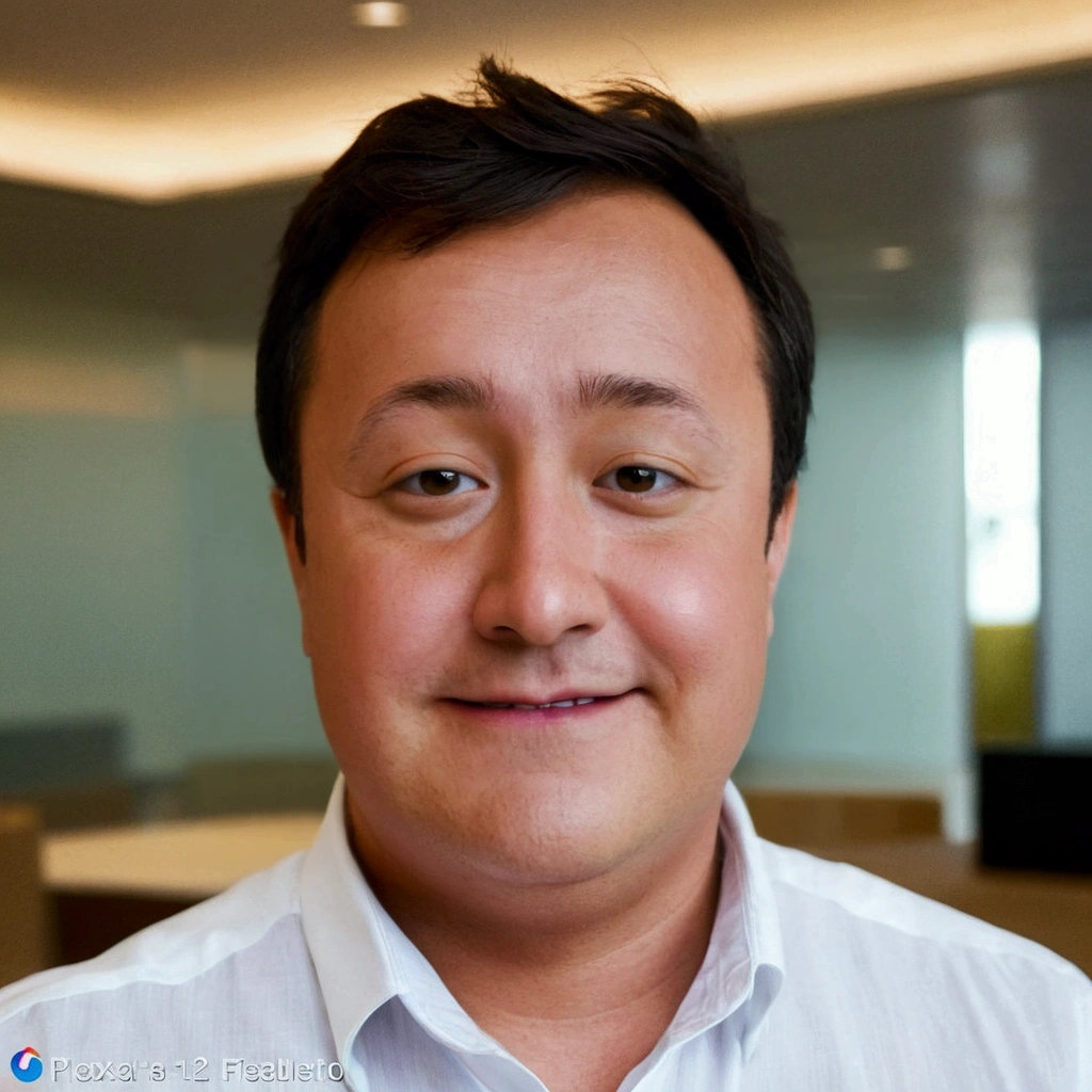 A salesperson analyzing a dream project inspired by Pixar animation, up close. The character is the center of attention with captivating facial expressions, He's waving his hands offering a touch of reality