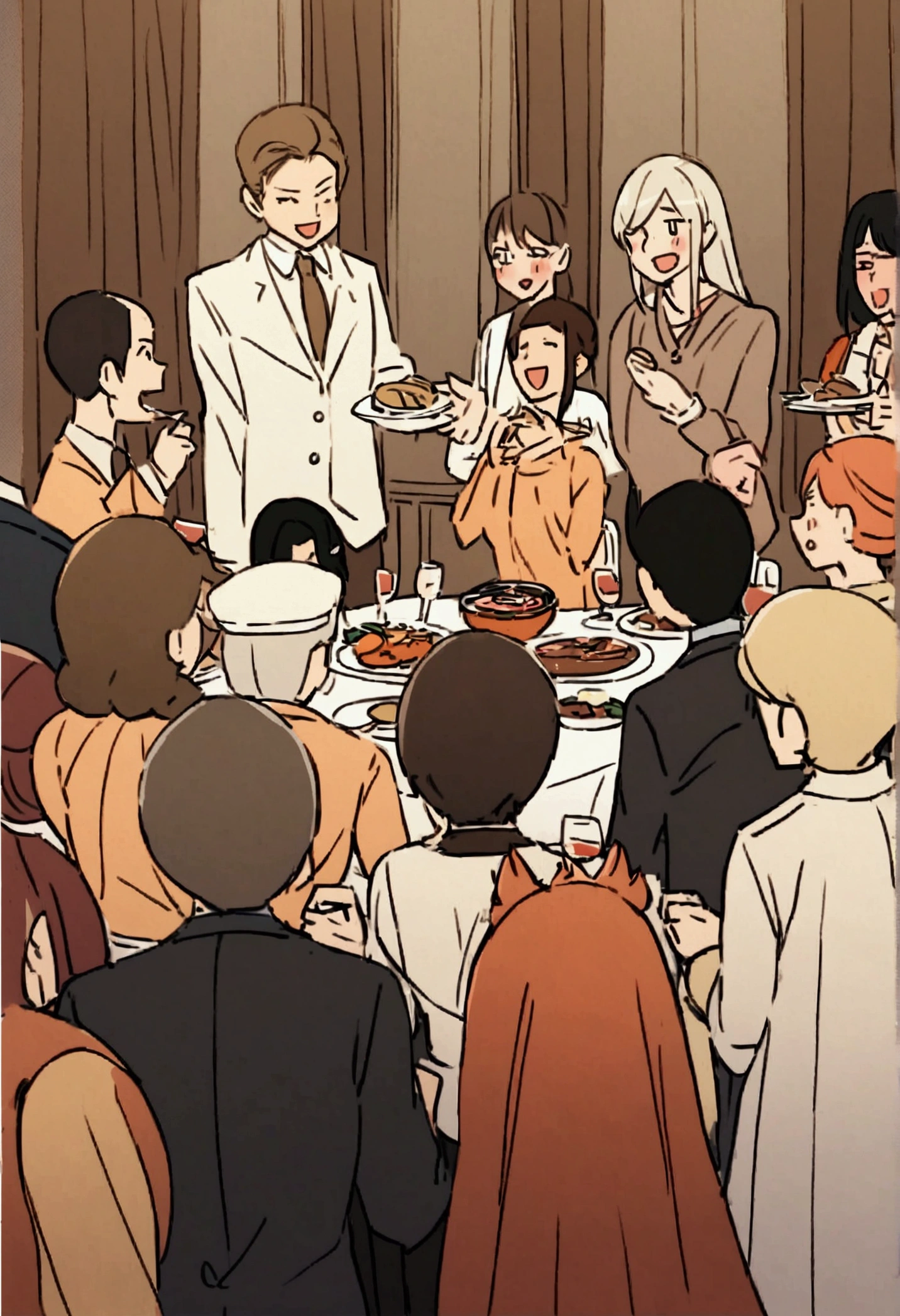 Multiple people,Dinner party,Fraudster,Money-making opportunity
