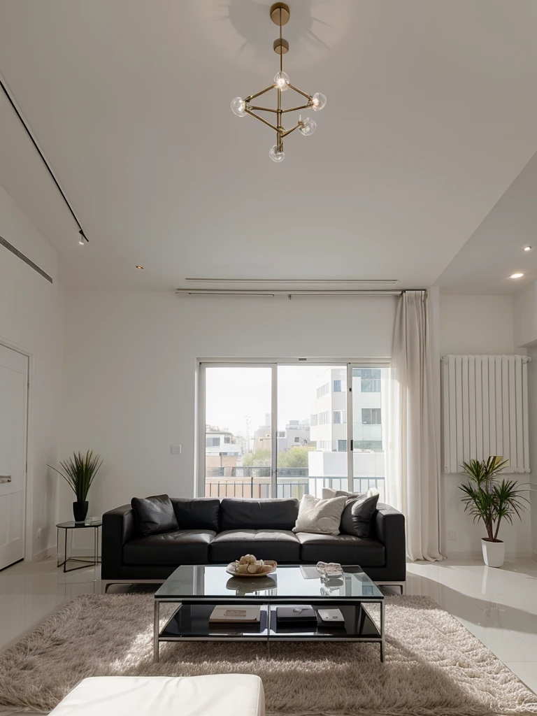 Create a contemporary and minimalistic living space that exudes elegance