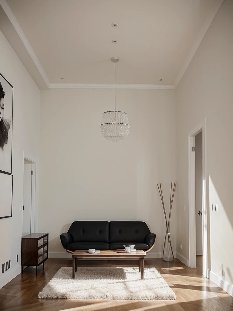 Create a contemporary and minimalistic living space that exudes elegance