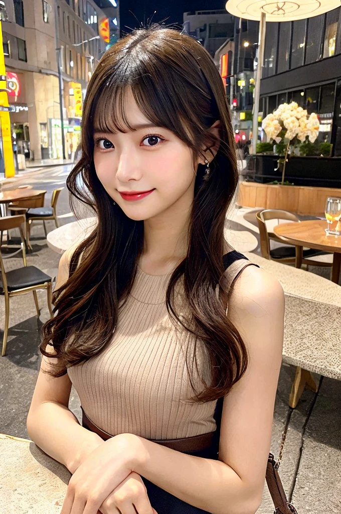 NSFW,(Tube top、Big Titiniskirt、Beautiful legs are visible)、Double eyelids、Tear bags、Beauty、highest quality、in the shibuya