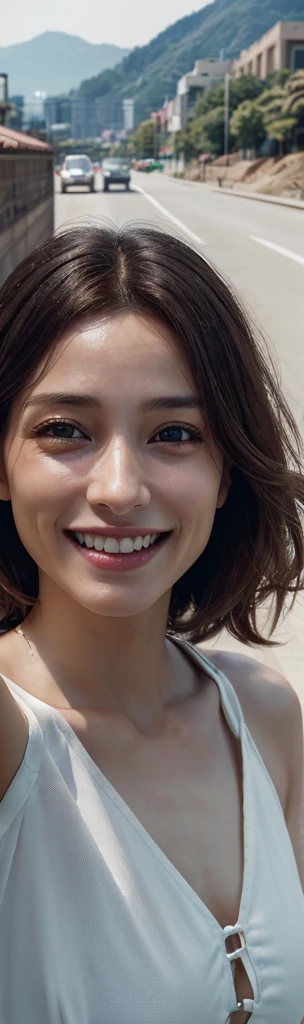 Analog Style, Model shooting style, ((Upper Body:1.4)) (Selfie:1.5) of ((Girl:1.5, White Dress)), (1人of女of子, 若いウクライナof女of子), (Blonde Hair), ((smile, Beautiful Face: 1.8, Perfect Face:1.5)),
(光沢ofあるボディ, smile), ((Pretty face: 1.7, Perfect Face:1.7)), (Highest quality:1.5, Surreal:1.5, Realistic:1.4, Highly detailed CG Unity 8k wallpaper:1.5, masterpiece:1.3, 非常に詳細なphotograph:1.2),
(Ultra-realistic realistic texture:1.4, Realistic eyes:1.2), (Octane Rendering, Unreal Engine 5), (光と影ofエクスタシー:1.5, Deep Shadow:1.5), (Sony a7, 50mm, Film Grain:1.5, 4K UHD HDR),
(photograph:Lee Jeffries, Greg Rutkowski and Magali Villanueva)
