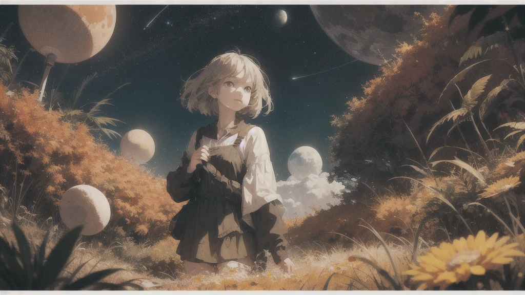 midnight, Absurd, High resolution, Super detailed, (One girl:1.3),
Break Lomography, Analogue photography, Vibrant colors, Soft Focus, Light leakage, Dreamy atmosphere, Experimental charm, Nostalgic Charm BREAK Color Field Painting, large colored bands, abstract expressionism, Bold colors, Emotional impact, Atmospheric Depth, Minimalist Approach BREAK
, Space Exploration, Celestial Bodies, Astronomical phenomena, Scientific discoveries, otherworldly wonders