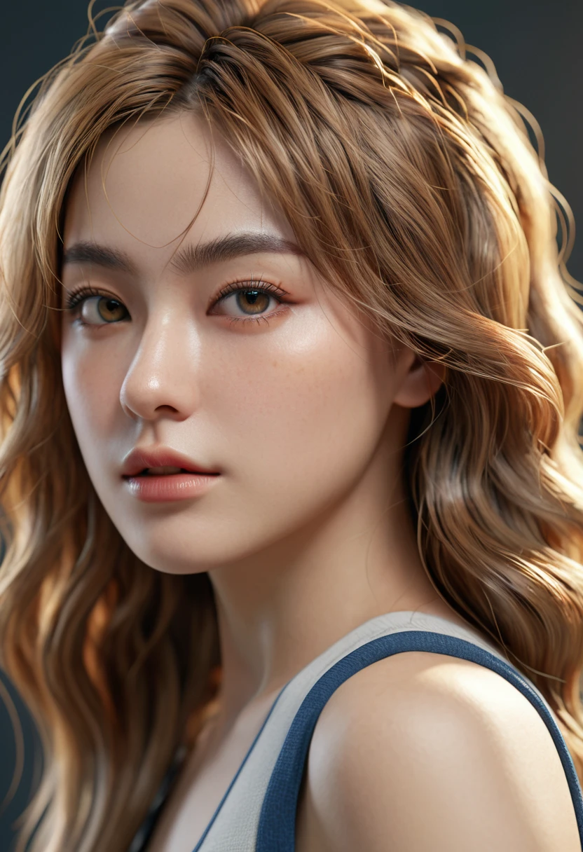 Ultra Detailed Beautiful Girl, with Fierce Lioness, Cinematic, Cinematic Light, Realistic, 3d Rendering, Highly Detailed Face, Highly Detailed, Realistic Appearance, Lifelike, Realistic Girl, Highly Detailed Hair