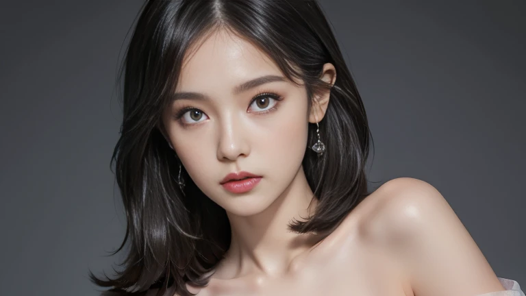 (thin:1.5),(Heavy makeup:1.6),Highly realistic bras and underwear, ((Highest quality, 8k, masterpiece: 1.3)),(whole body;1.4), Outstanding beauty: 1.4, Slim Abs: 1.2, (Highest quality) (detailed) (8k) (High resolution) (wallpaper) (Cinema Lighting) (Sharp focus),(Wearing high heels:0.3),The background is simple