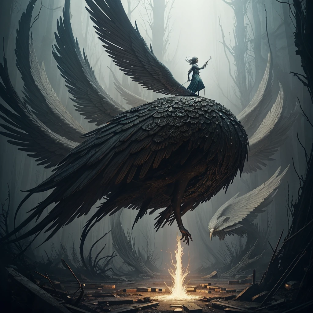 I spread my wings, bring you light.
I've been pushing walls for thousands of years.
The movement of my hands, the movement of broken bodies
You see exactly what you wanted to see
Trust only me, don’t tell anyone how you can change life everywhere alone, james jean, peter mohrbacher, asaf hanuka, kilian eng, alyssa monks, trending on artstation, hyperrealism, wlop, seb mckinnon, astral, dendritic, eldritch, mysterious