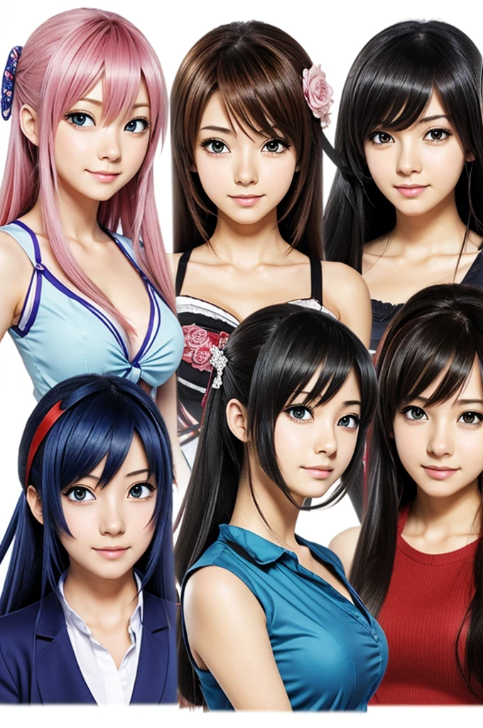 4 anime girls