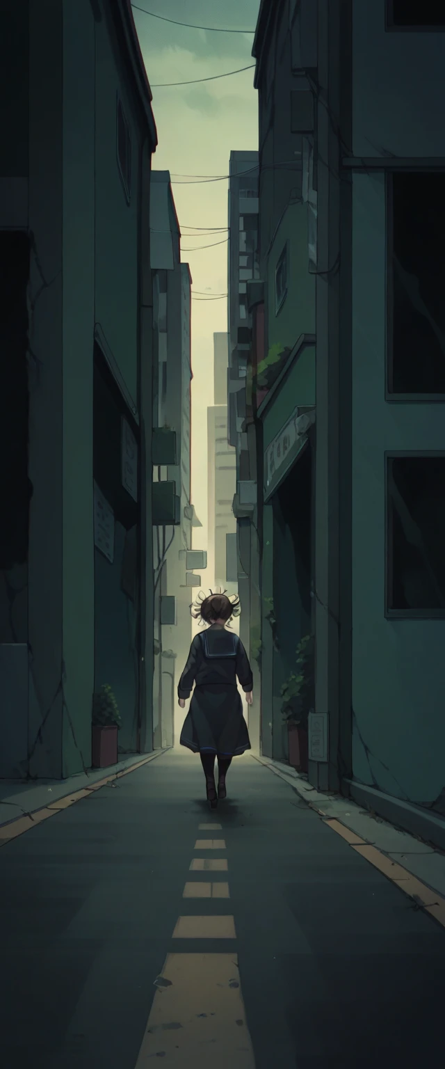 (Himiko Toga) (Tatsumaki) (Ochako Uraraka) walking down the street 