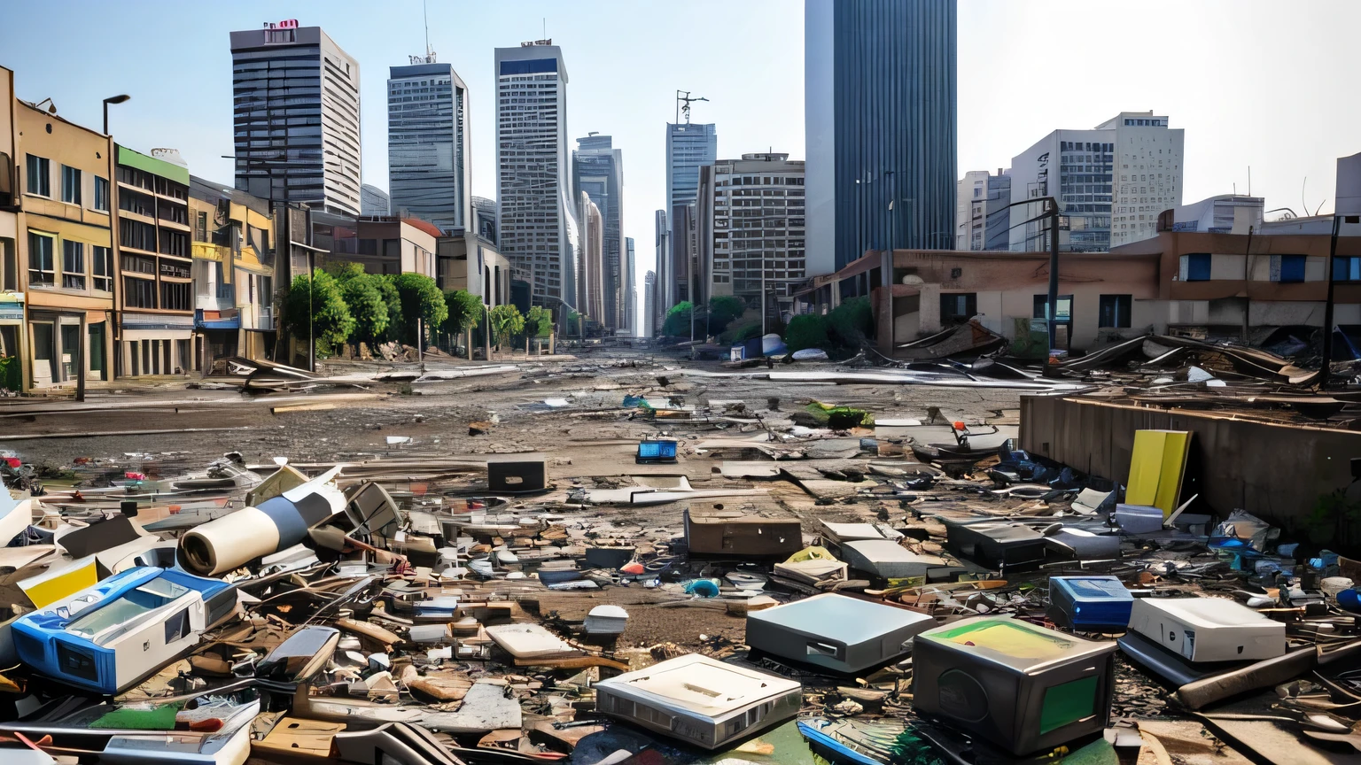 City destroyed to e waste