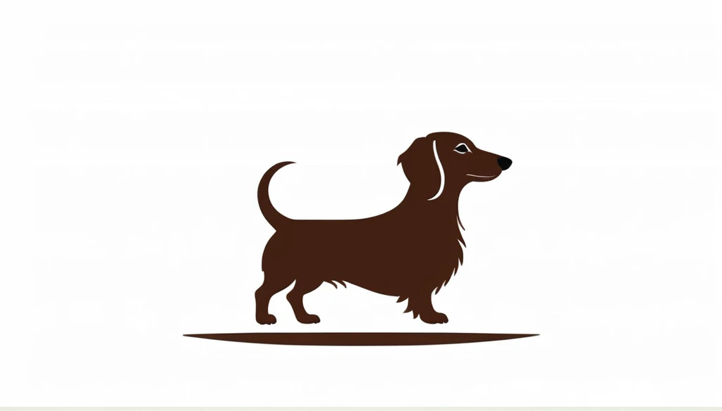 Logo marks of fashionable Japanese brands

Dachshund Logo

Cool Dachshund Logo

Dachshund sticks out his tongue, laughs, and jumps

Dachshund is colored white and brown

see someone wagging his tail

The dachshund runs through lush, traditional Japanese streets, bamboo bushes, bamboo leaves, and high-class Japanese flower fields

Pretty cool
chic and modern design

White background