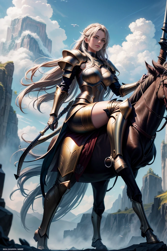 Asgard，Valkyrie，Lady Knight，anatomy correct，epic fantasy digital art，tmasterpiece，8K，high definition resolution，Detailed detail drawing，high qulity，Epic composition,