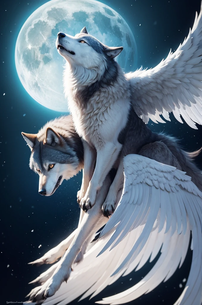 Wolf with wings
