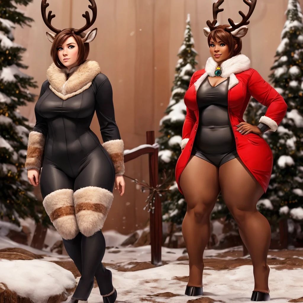 ((Masterpiece)),(((Best Quality))),((Character design sheet)), ((full body view)) ((Native American Girl)) mature face, delineated cheekbones, high cheekbones, illustartion, Native Girl, muscular, ((Reindeer skins:1.4)), Sexy Bimbo, (giant breast:1.7) white hair, ((Detailed Face:1.4)) a handsome female, (native:1.4) (Dresses with ribbons:1.3) , sparkly skin, scribbles and notes,(swollen lips:1.4) , Rough sketches, the pose, 8K,16k, ( Background, whitebackground: 1.3) Beige color palette, Brown legs, Brown Hands, brown face,  ((tattoos ha body:1.6))