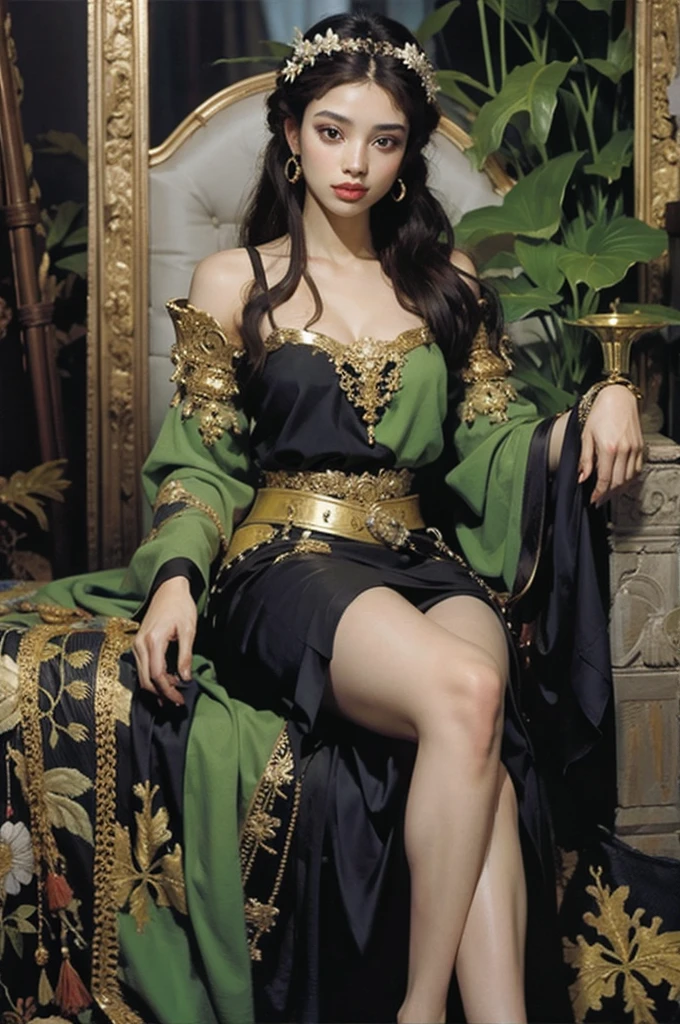 A beautiful lady , so beautiful that Hera envy